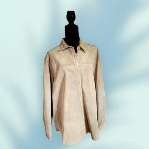 Coldwater Creek Gray
 Button Down Shirt